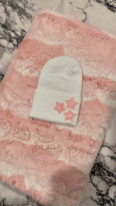 Baby pink star gift set