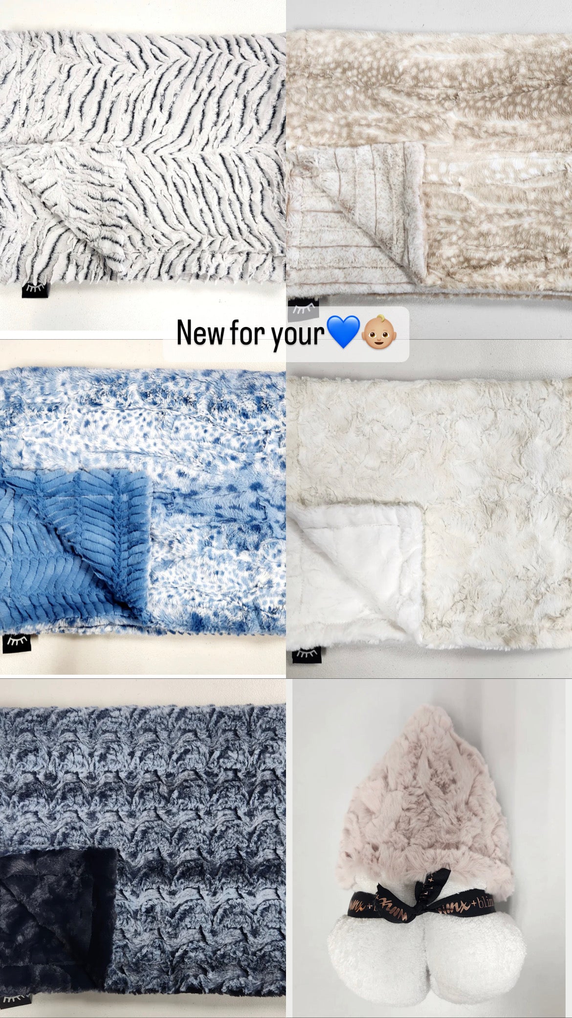 NEW baby boy minky blankets