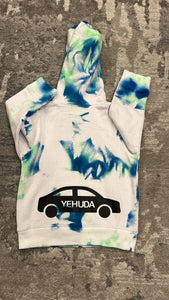 Personalized tie dye zip up