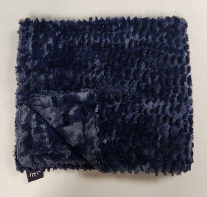 Luxe navy minky blanket