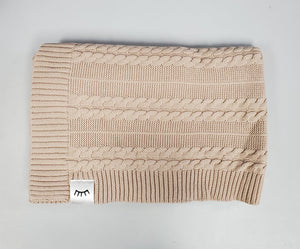 NEW oversized cable knit blankets