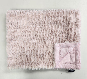 NEW light pink mauve tuscany minky blanket