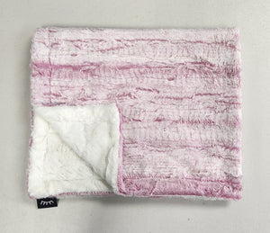 Ombre pink minky blanket