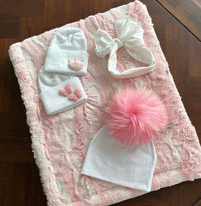 Pinky princess minky blanket