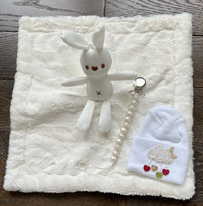 Bunny lovie gift set