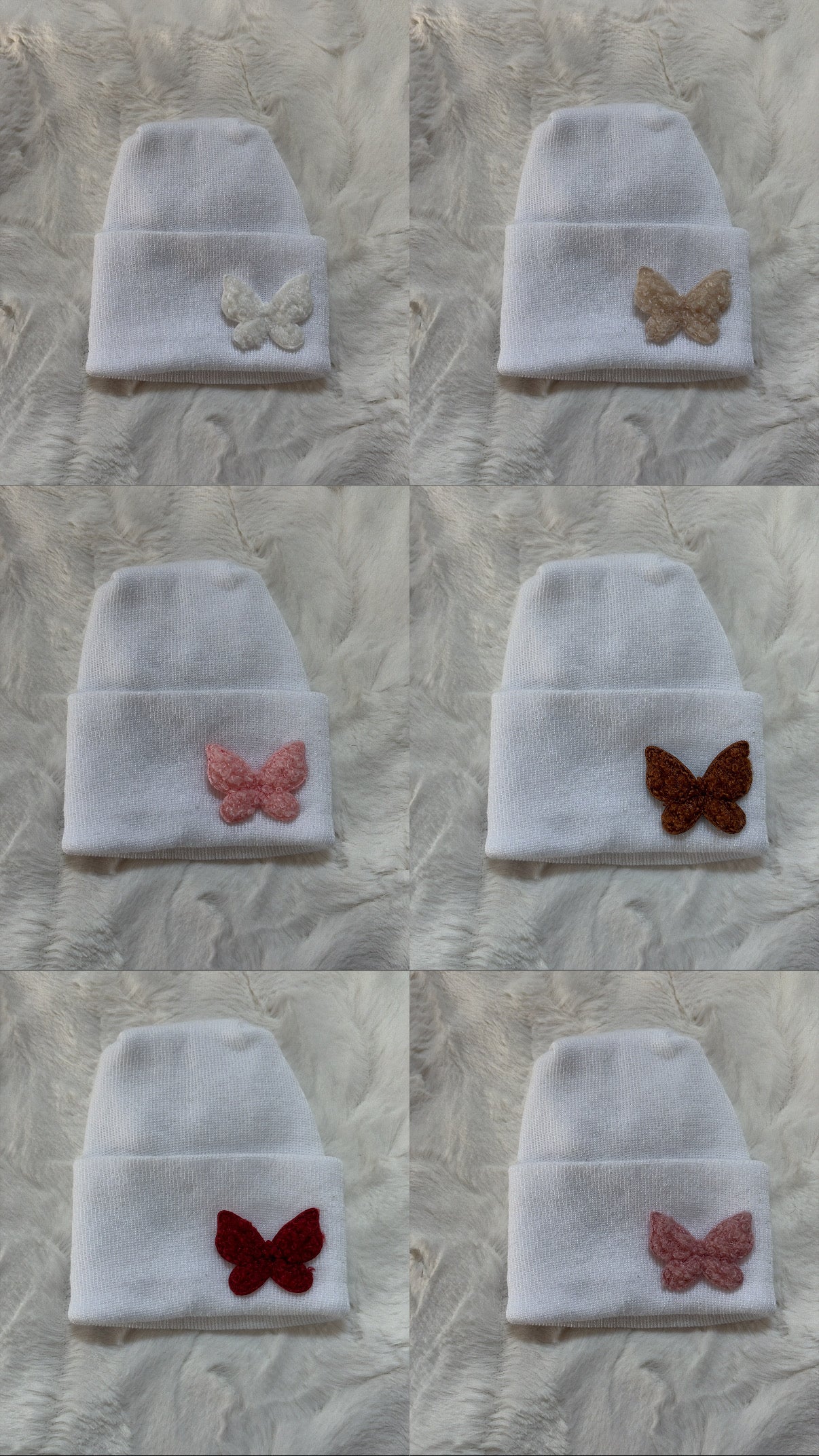 NEW furry butterfly hospital hats