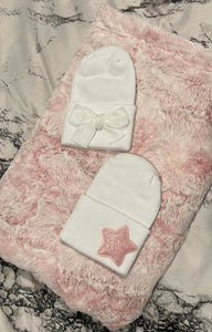 Light pink minky gift set