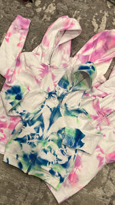 Personalized tie dye zip up