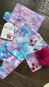 3 piece custom tie dye take home set