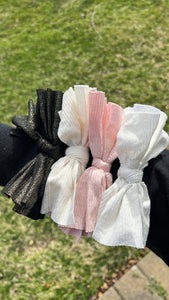 NEW shimmer baby bow headbands