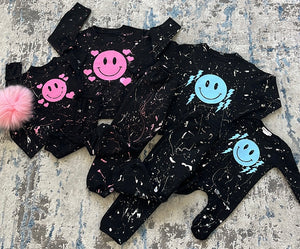 Custom splatter paint sweat set