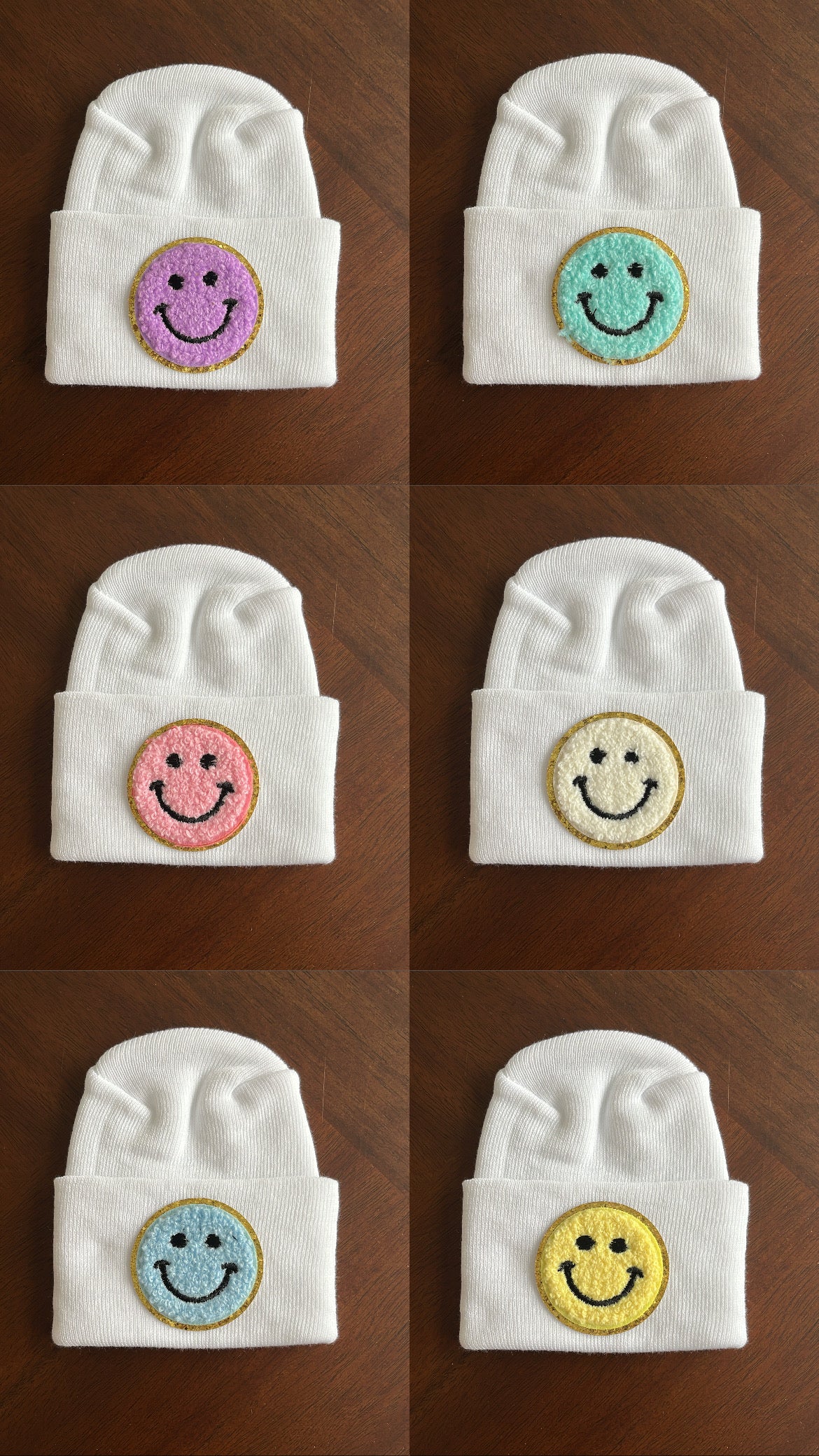 NEW smiley face hospital hats