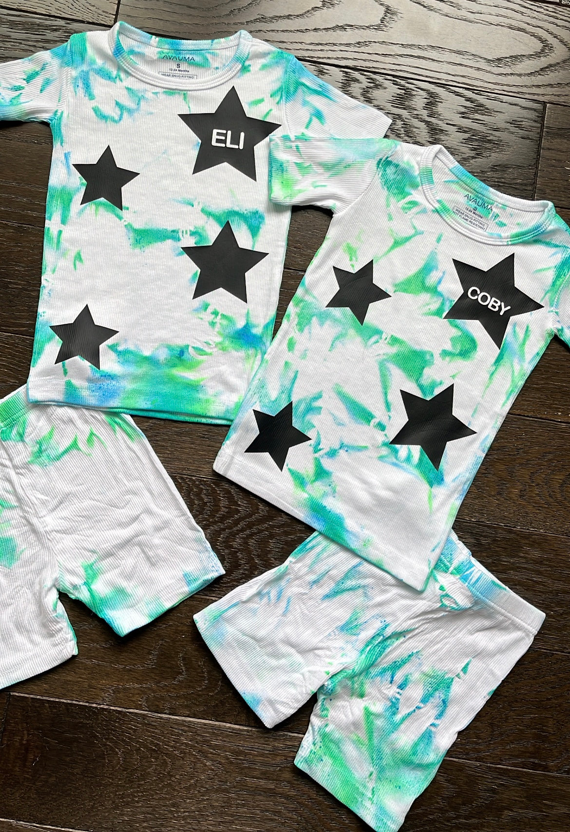 Personalized Tie Dye Ribbed Sets