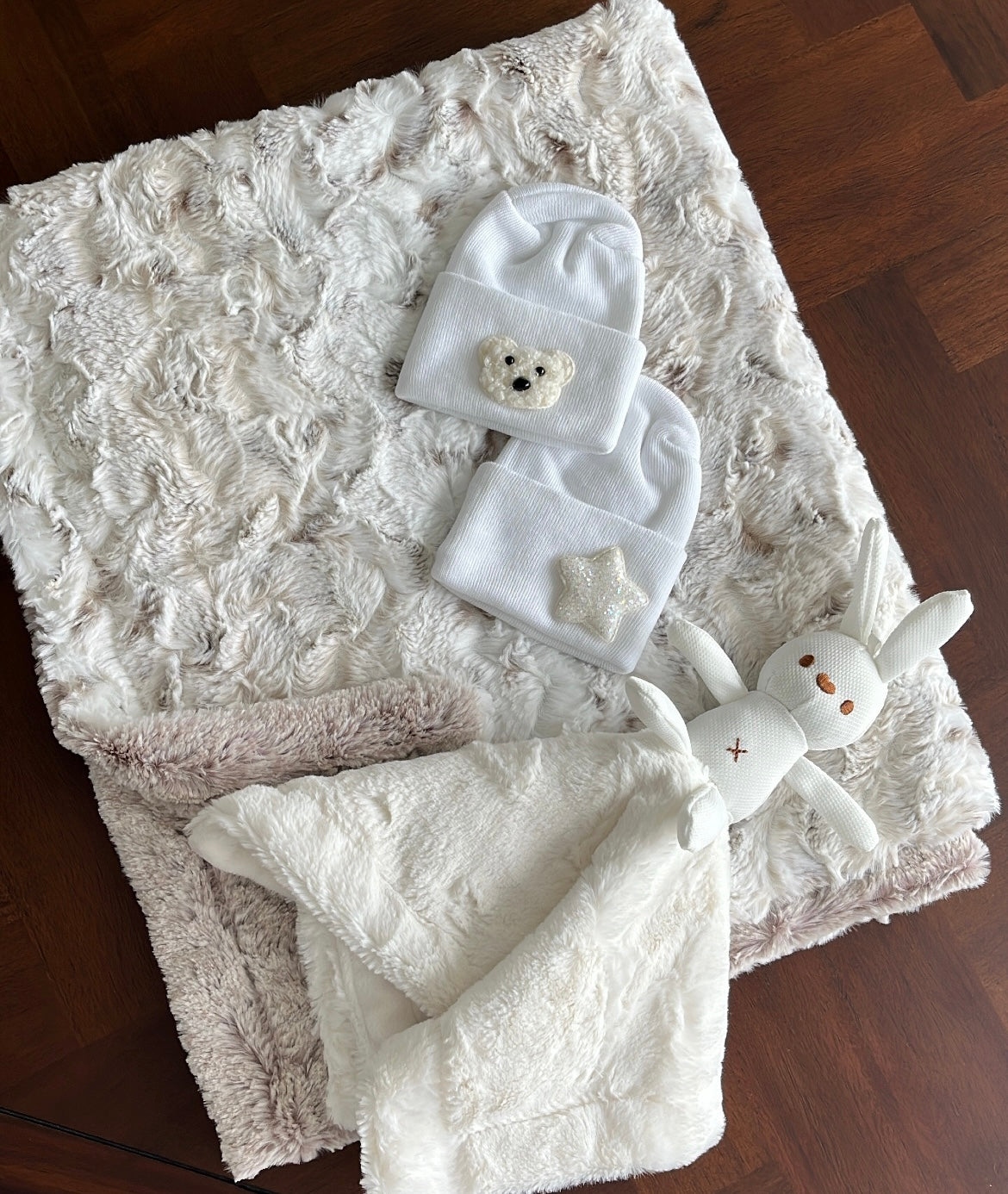 NEW bunny lovie hospital hat sets