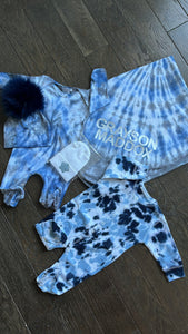 Personalized Tie Dye Swaddle