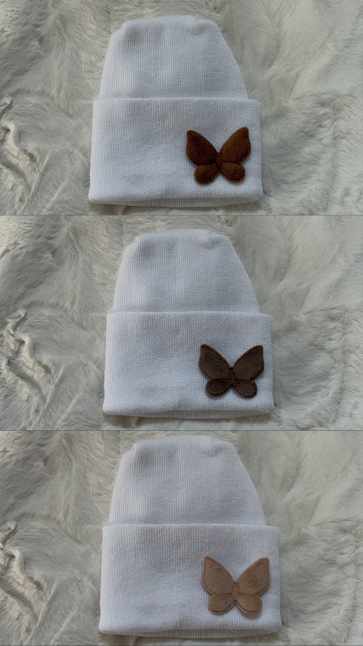 NEW soft butterfly hospital hats