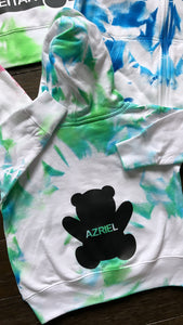 Personalized tie dye zip up