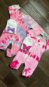 Tie dye girl gift set