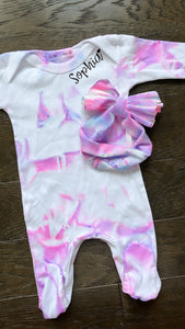 Tie Dye Baby Footies