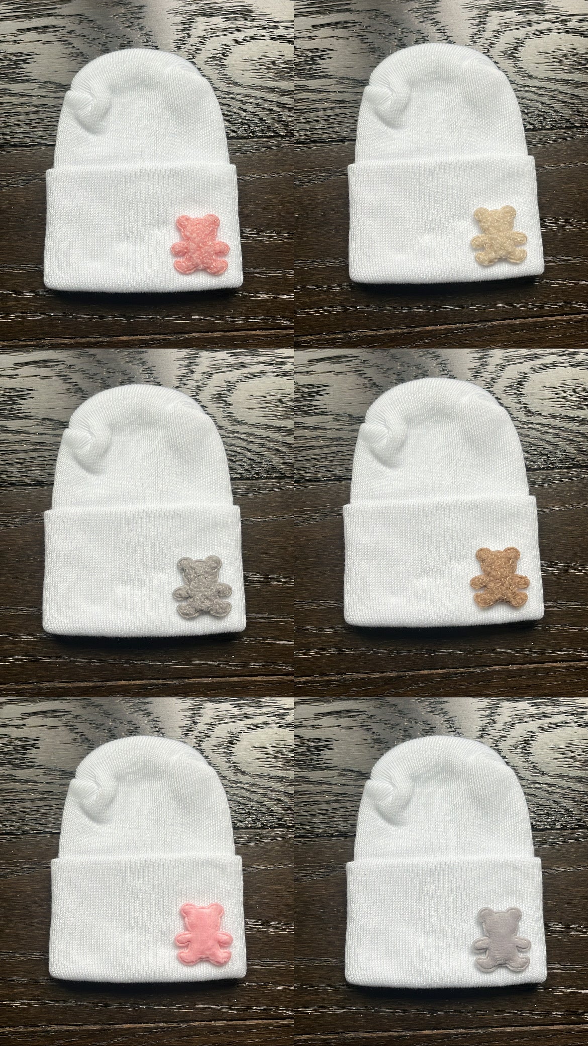 NEW mini teddy hospital hats