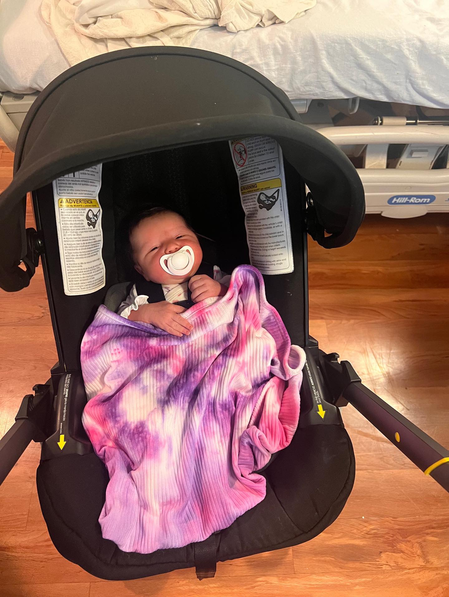 Custom tie dye swaddle