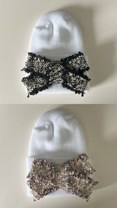 NEW tweed bow hospital hats