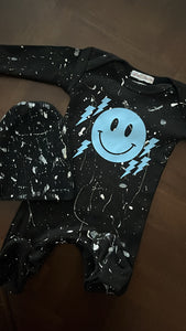 Custom splatter paint sweat set