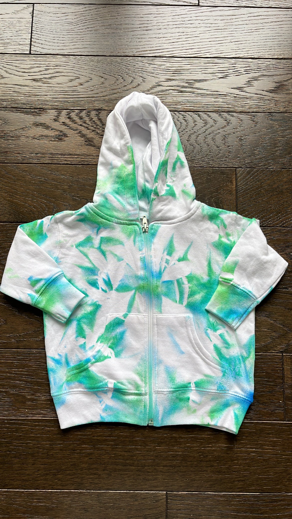 Personalized tie dye zip up