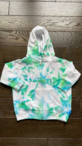 Personalized tie dye zip up