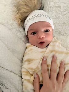 Personalized Pom Pom Hat