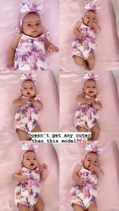 Bow bubble onesie