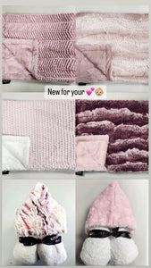 NEW girls minky blanket