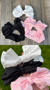 NEW eyelet oversized bow headbands