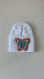 NEW tri colored butterfly hospital hat