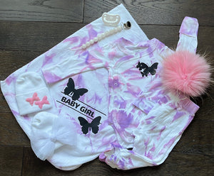 Personalized Tie Dye Layette Set