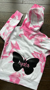 Personalized tie dye zip up