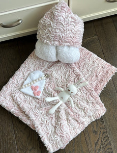 NEW baby/girls hooded towels