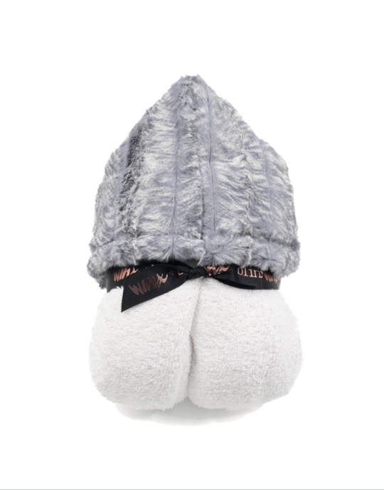 NEW gray hooded towels