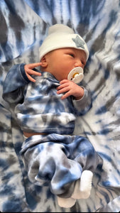 Personalized Tie Dye Swaddle