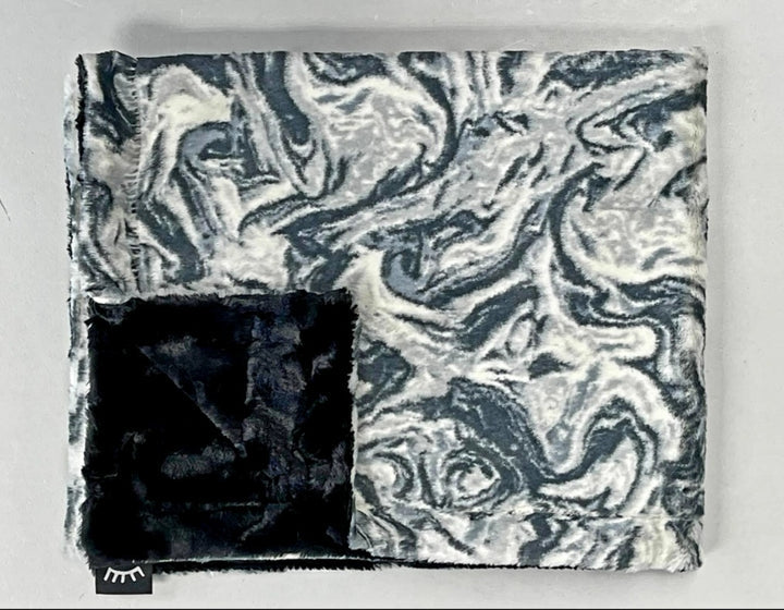Marble minky blanket