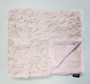 Baby pink tuscany minky blanket