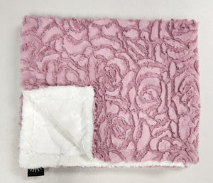 Rosey mink blanket