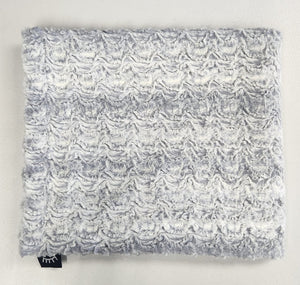 NEW gray white swirls minky blanket