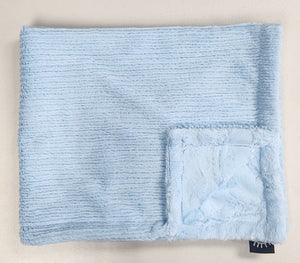 NEW sky blue minky blanket