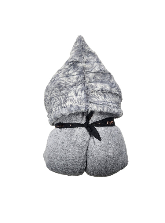 NEW gray hooded towels