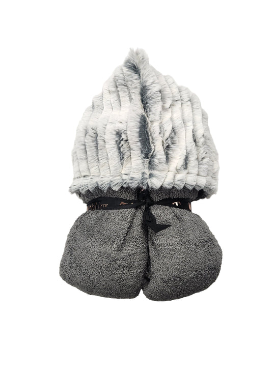 NEW gray hooded towels