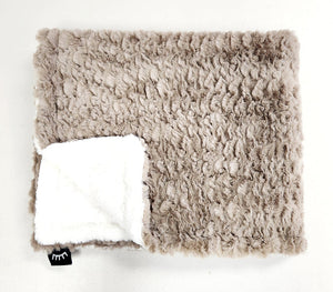 Taupe Tuscany minky blanket