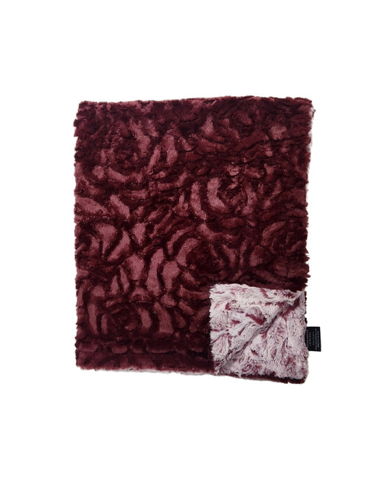 Stunning rose burgundy minky