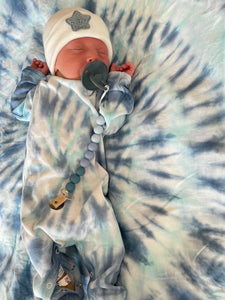 Custom tie dye swaddle