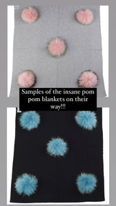 Cashmere Pom Pom Blankets